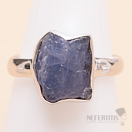 Tanzanite raw ring silver Ag 925 LOT407