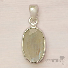 Moonstone rainbow pendant silver Ag 925 40740