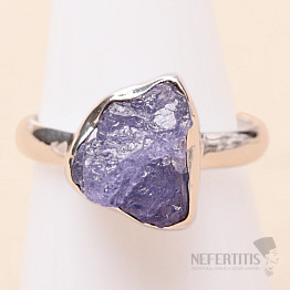 Tanzanite raw ring silver Ag 925 LOT409