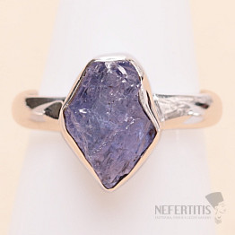 Tanzanite raw ring silver Ag 925 LOT411
