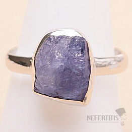 Tanzanite raw ring silver Ag 925 LOT414