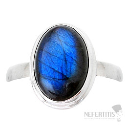 Labradorit duhový prsten stříbro Ag 925 41417