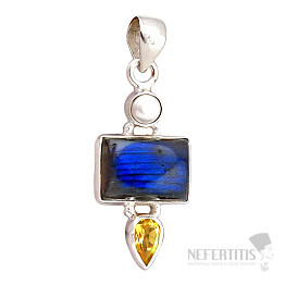 Labradorit prívesok striebro Ag 925 41661