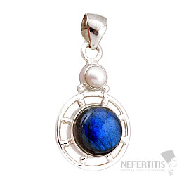 Labradorit prívesok striebro Ag 925 41668