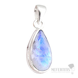 Mondstein Regenbogen Anhänger Silber Ag 925 41897