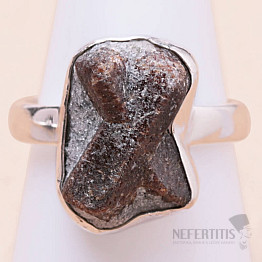 Staurolit prsten stříbro Ag 925 R419