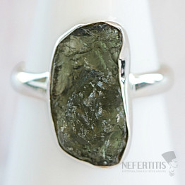 Moldavite silver ring Ag 925 R424