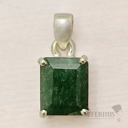Indian emerald - modified pendant silver Ag 925 42582