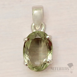 Green amethyst - prasiolite pendant silver Ag 925 42584