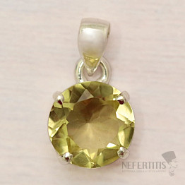 Topaz žlutý Lemon přívěsek stříbro Ag 925 42594
