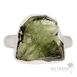 Moldavite silver ring Ag 925 R427