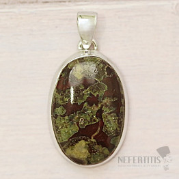Dragon stone pendant silver Ag 925 P428