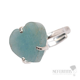 Be Beautiful Aquamarin Herzring 43