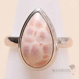 Natrolit prsten stříbro Ag 925 R43