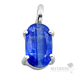 Kyanite blue cut pendant silver Ag 925 43522