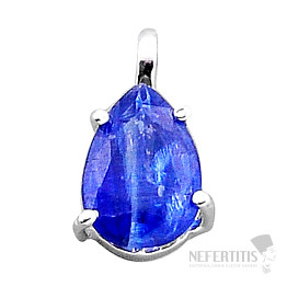 Kyanit modrý brúsený prívesok striebro Ag 925 43526