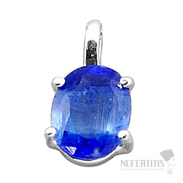 Kyanit modrý brúsený prívesok striebro Ag 925 43534