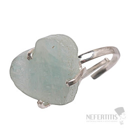 Be Beautiful Aquamarin Herzring 44