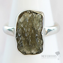 Moldavite silver ring Ag 925 R447