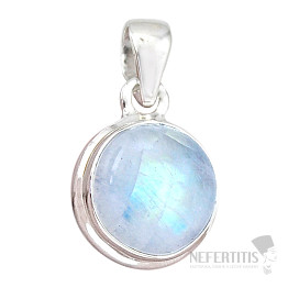 Mondstein Regenbogen Anhänger Silber Ag 925 44856