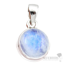 Mondstein Regenbogen Anhänger Silber Ag 925 44859