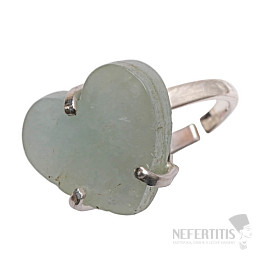 Be Beautiful Aquamarin Herzring 45