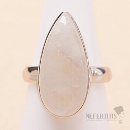 Měsíční kámen duhový prsten stříbro Ag 925 R4577