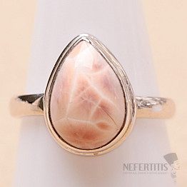 Natrolith Ring Silber Ag 925 R46