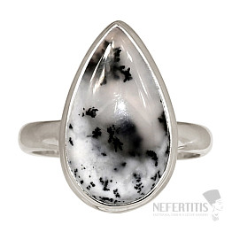 Opal dendritic ring silver Ag 925 R46