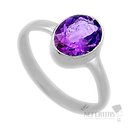 Amethyst cut ring silver Ag 925 46550