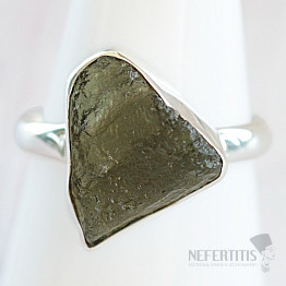 Moldavite silver ring Ag 925 R467
