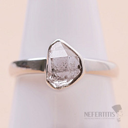 Herkimer diamant prsten stříbro Ag 925 LOT47