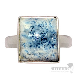 Scheelit modrý prsteň striebro Ag 925 R470