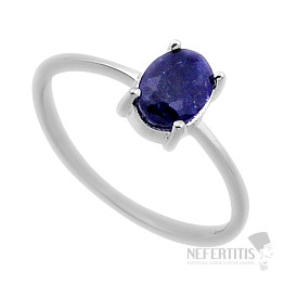 Indischer Saphir (behandelt), Silber Ag 925 47040