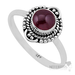 Garnet ring silver Ag 925 47185