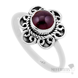 Garnet ring silver Ag 925 47237