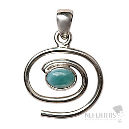 Dizajnový prívesok larimar striebro Ag 925 P476