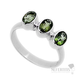 Moldavite silver ring Ag 925 47647