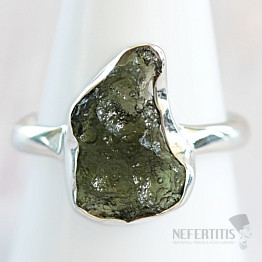 Moldavite silver ring Ag 925 R479