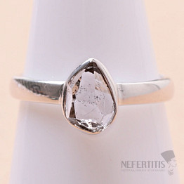 Herkimer diamant prsten stříbro Ag 925 LOT48