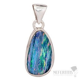 Opal Australischer Anhänger Silber Ag 925 P48