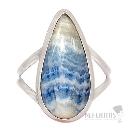 Scheelite blue ring silver Ag 925 R484