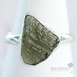 Moldavite silver ring Ag 925 R484