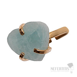 Be Beautiful Aquamarin Herzring 49