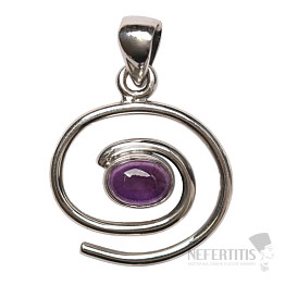 Designer pendant amethyst silver Ag 925 P490