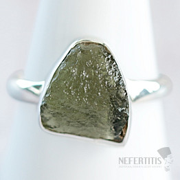 Moldavite silver ring Ag 925 R491
