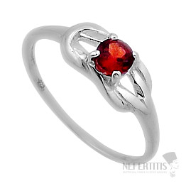 Garnet cut ring silver Ag 925 49425