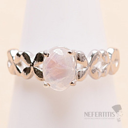 Mondstein-Regenbogenring Silber Ag 925 49439