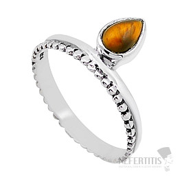 Tiger eye ring silver Ag 925 49448