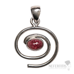 Designer pendant tourmaline pink silver Ag 925 P496